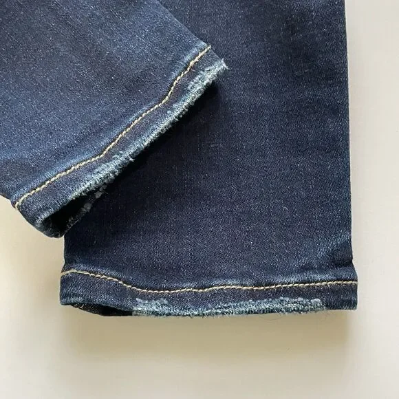 American Eagle HI-RISE JEGGING Jeans Women's 4R Blue Dark Wash Stretch Denim - Picture 6 of 11